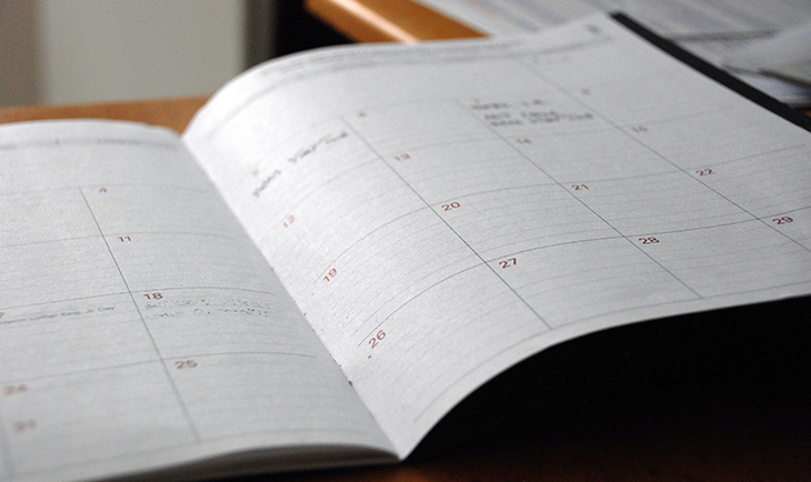 Open planner book